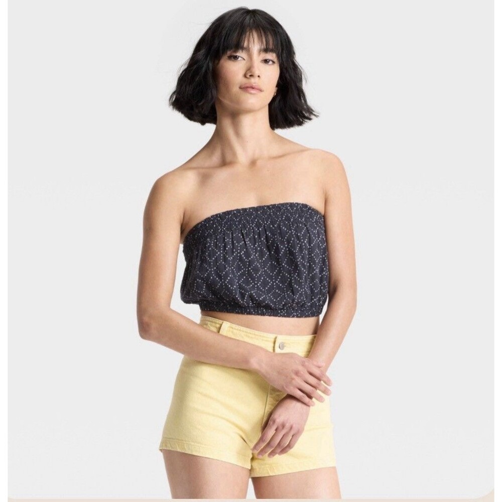 Universal Thread Women's Tube Tops Navy & Tan Size Mediums - New With Tags!